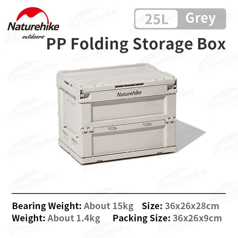 Naturehike 25L 50L 80L PP Storage Box Outdoor Portable Camping